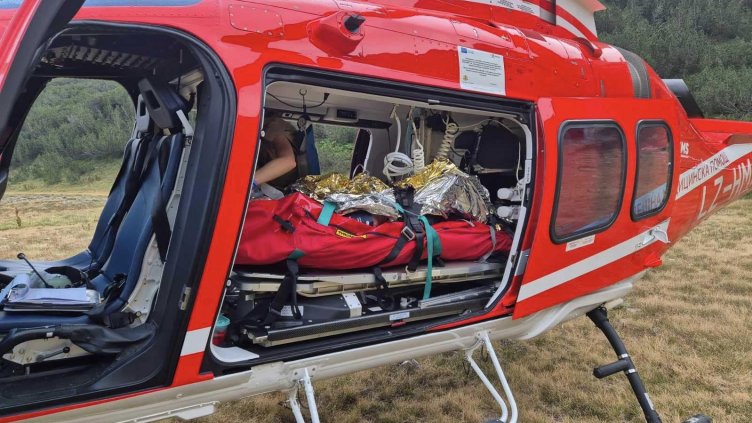 Вдигнаха медицинския хеликоптер заради пострадала жена в Пирин