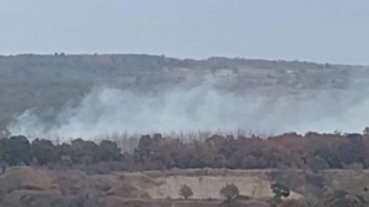 Военни се включиха в гасенето на пожара край Здравец