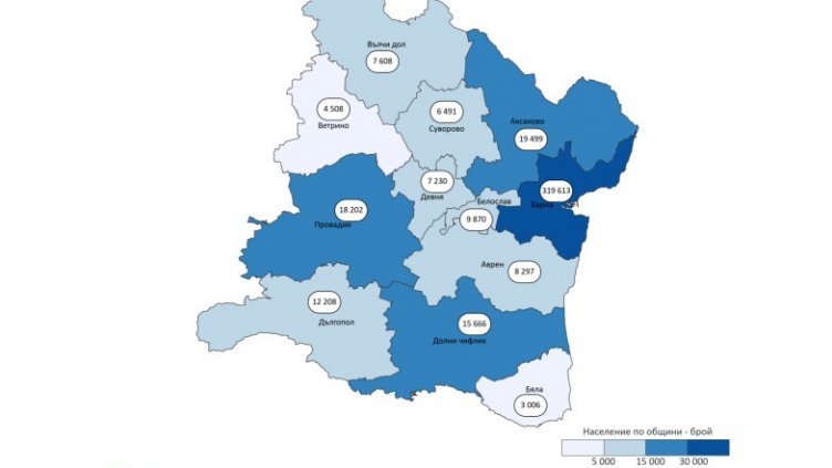 На 1 000 жени се падат 929 мъже във Варненско, населението се топи