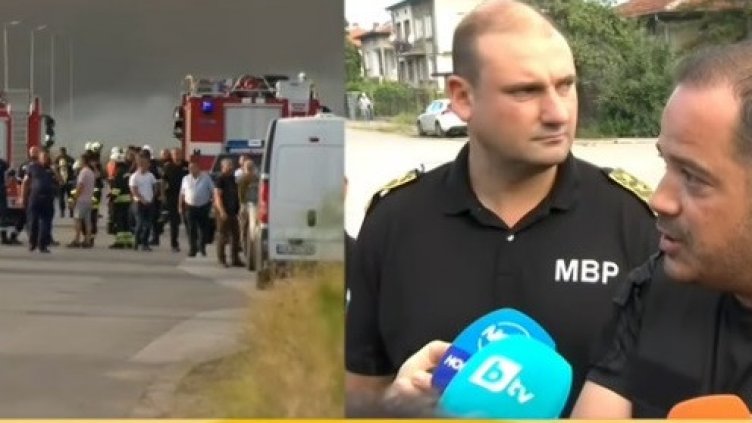 Има загинал при пожара в склада за фойерверки в Елин Пелин