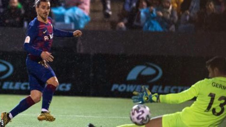 Гризман изведе "Барселона" до победа срещу "Ибиса"  