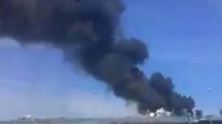 Военен самолет падна край Севиля
