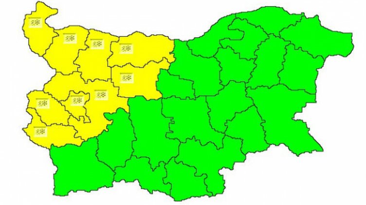 Предупреждават за поледици в Северозападна България