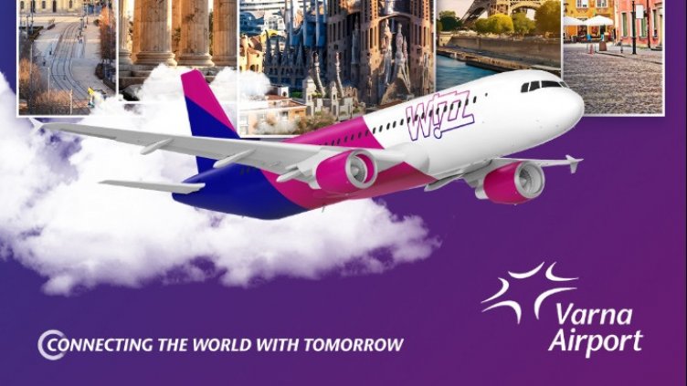 Летище Варна разширява свързаността си: Wizz&nbsp;Air базира трети самолет и открива пет нови маршрута