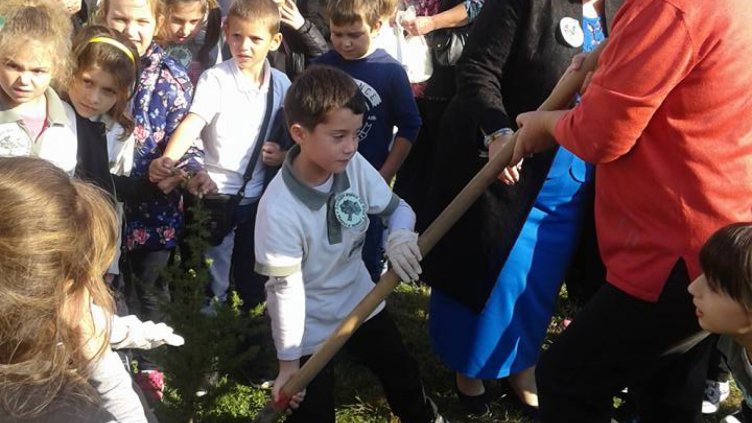 “Да засадим дърво за мир” и в ОУ “Стоян Михайловски”