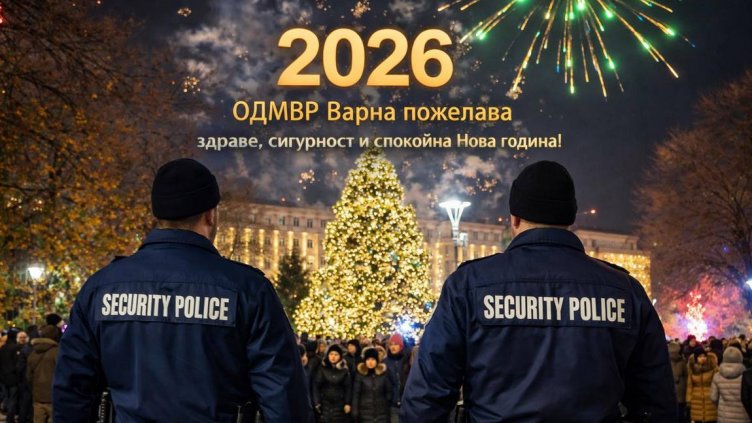 ОДМВР&ndash;Варна с мерки за сигурността на гражданите, празнуващи на площада