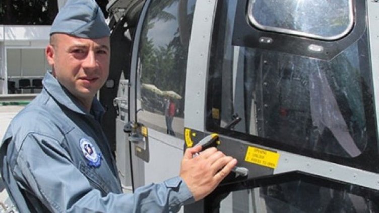 Загиналият пилот. Снимка МО.