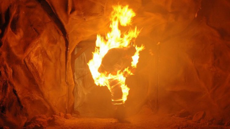 Пламна пътнически влак - пострадали няма