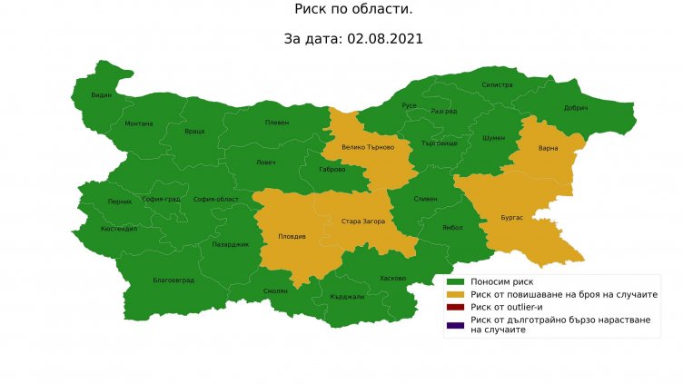 Варна и Бургас са сред най-рисковите зони за бум от "Делта" у нас