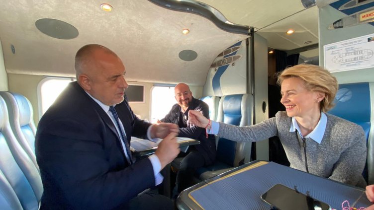 Борисов посрещна Урсула фон дер Лайен и Шарл Мишел