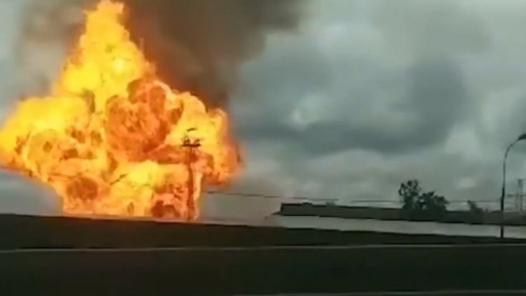 Огромен пожар избухна в ТЕЦ на 19 км от Москва