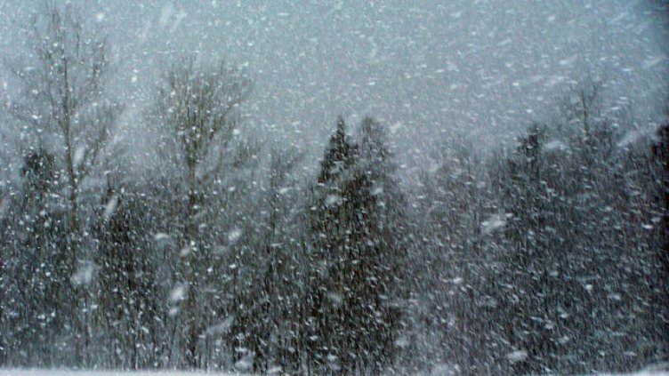 До обяд сняг на парцали