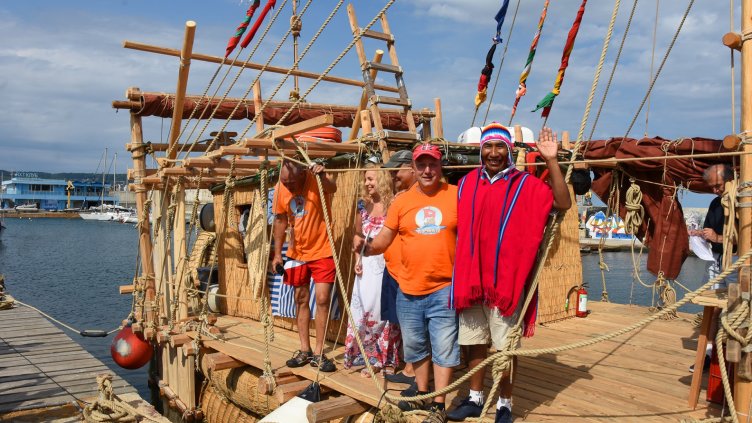 Тръстиковият кораб за експедицията АБОРА ІV отплава днес от Варна (СНИМКИ)