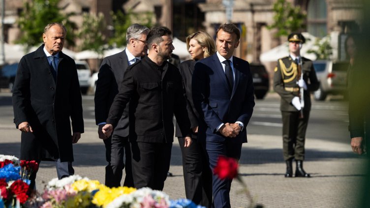 Лидерите на Европа отдадоха почит на загиналите украински войници