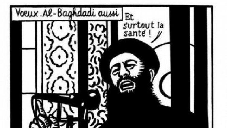 Последният туит на &rdquo;Шарли ебдо&rdquo; осмива лидера на &rdquo;Ислямска държава&rdquo;