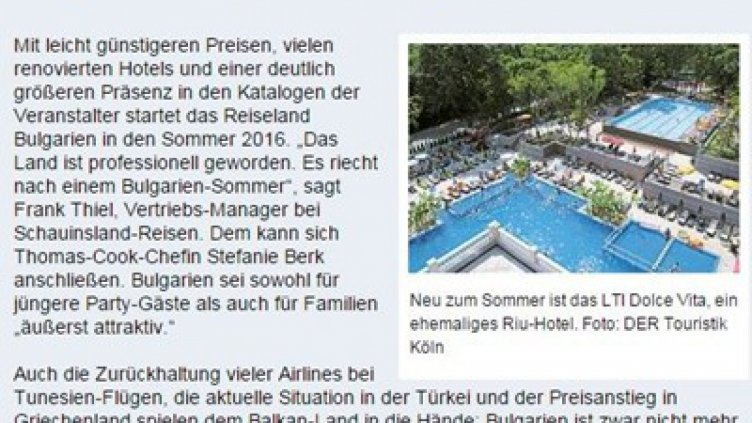 Германски седмичник прогнозира: Мирише на българско лято