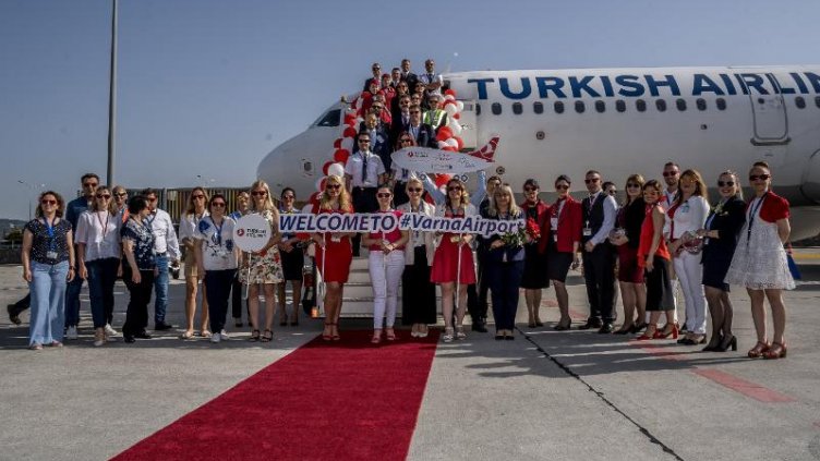 10 години от първия полет на Turkish Airlines на Летище Варна