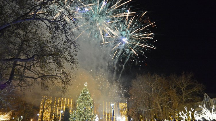 Коледната елха на Варна светна (СНИМКИ)