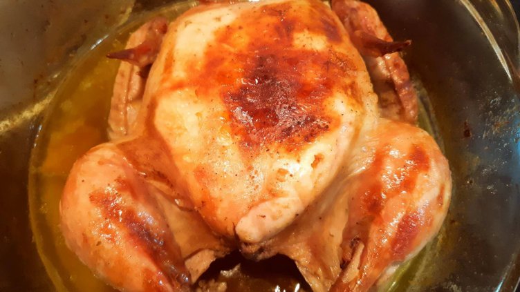 Рецепта на деня: Печено пиле с билково масло