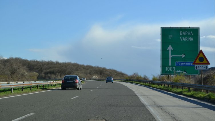 На 25 и 26 август спират движението по част АМ "Хемус" край Варна