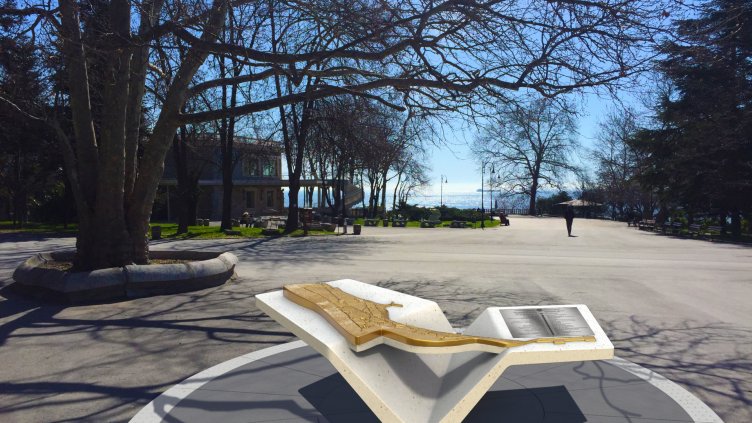 Монтират релефна карта в Морската градина