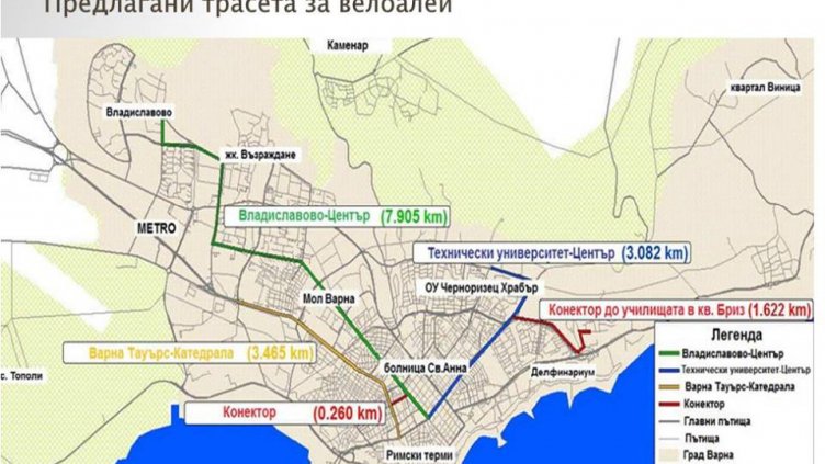 Варна ще има 16 км велоалеи