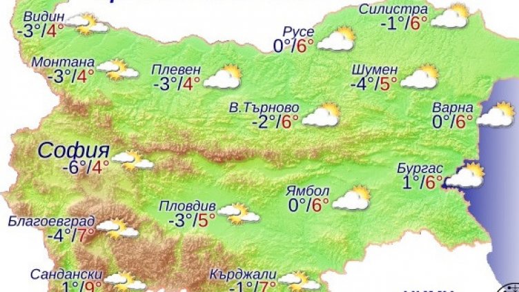 Седмицата приключва с предимно слънчево време