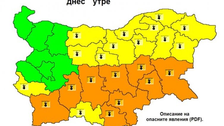 Обявиха жълт код за опасни жеги за Варна и Добрич утре