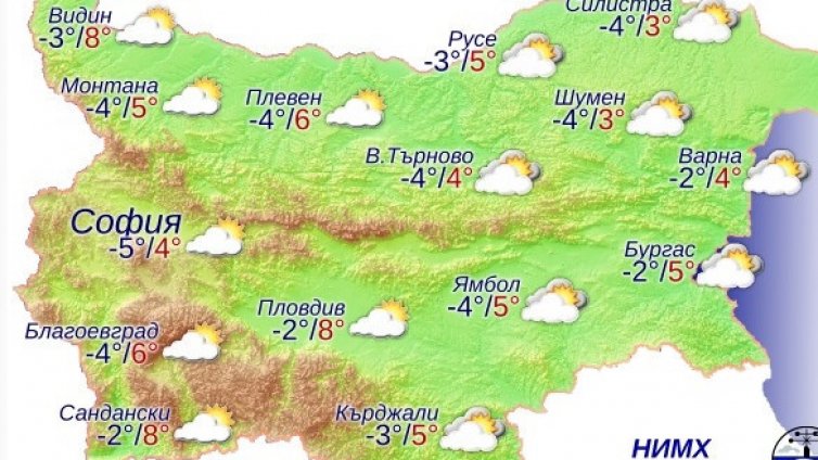 Снеговалежи на много места в България утре