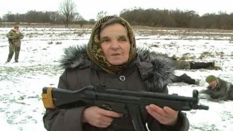 Пенсионерка ще брани Украйна от сепаратистите