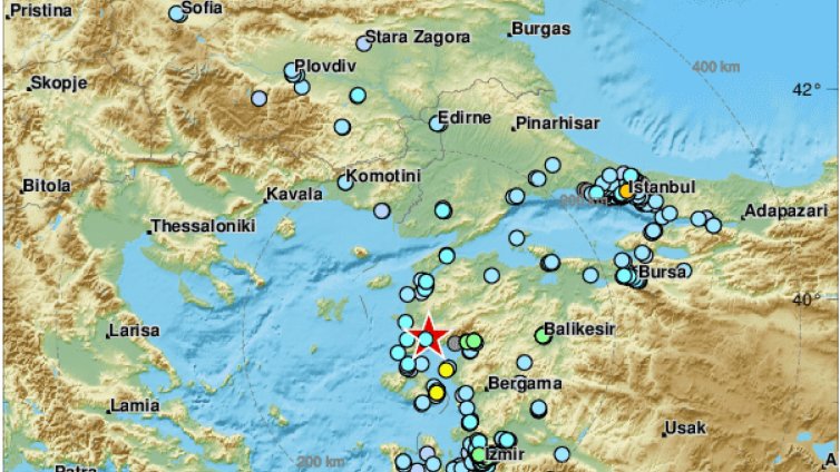 Силно земетресение в Турция е усетено и у нас