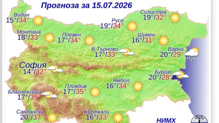 Какво време ни очаква в сряда?