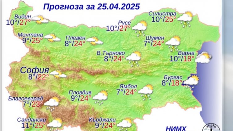 Какво ще бъде времето на Светли петък?