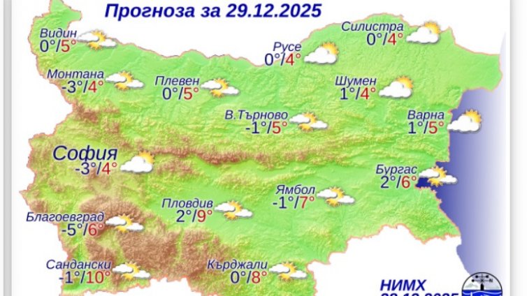  С какво време започва последната седмица на 2025 г.?