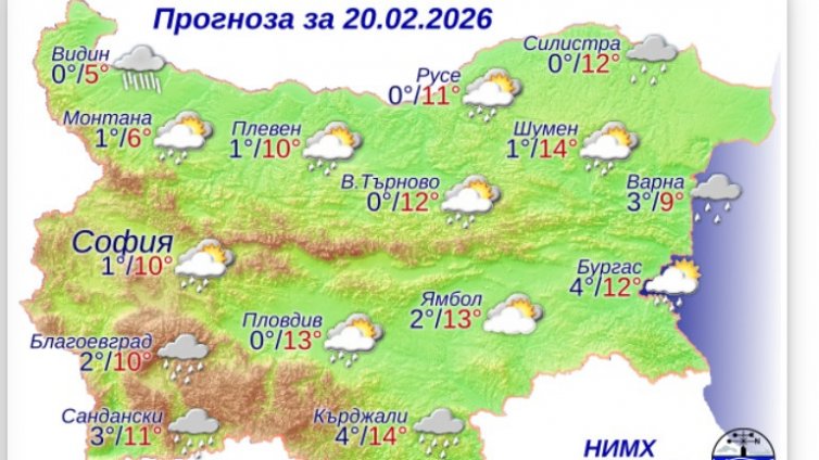 Какво време ни очаква в петък?