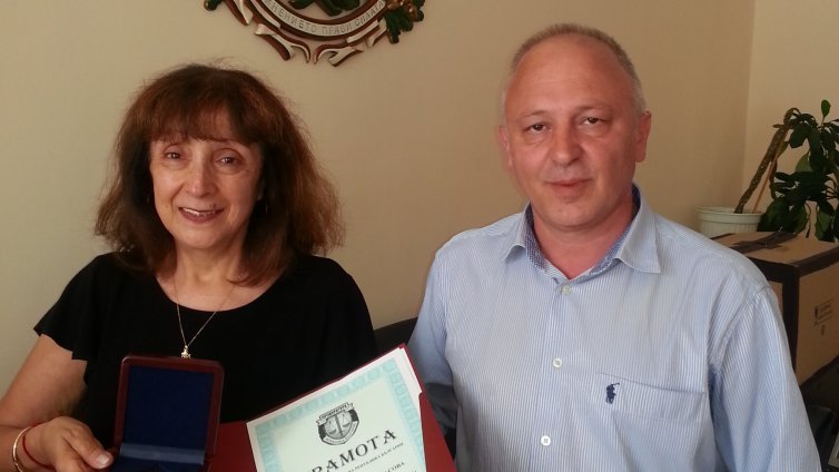 Високо отличие за прокурор Искра Атанасова от Апелативна прокуратура във Варна
