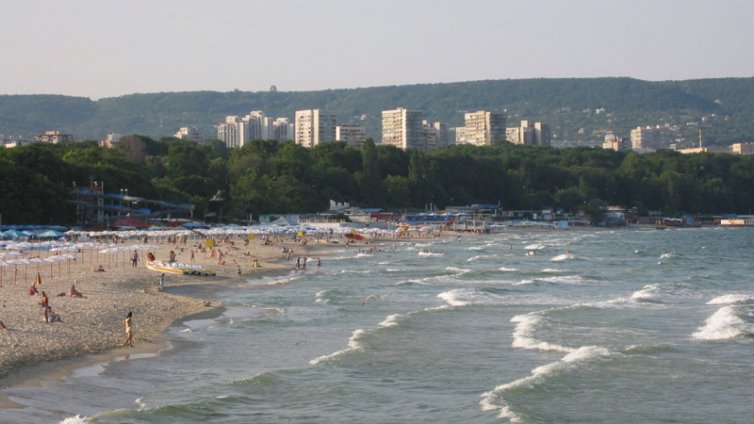 Цъфтеж на планктон обагри морето край Южния плаж във Варна