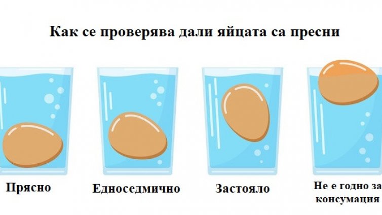 Как да проверим дали яйцата са годни