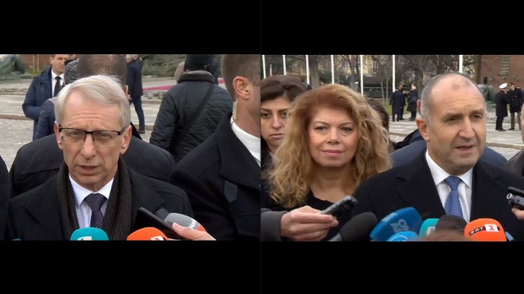 Президентът и премиерът се захапаха след водосвета на бойните знамена (ВИДЕО)