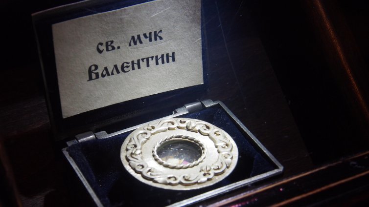 Мощи на Свети Валентин се пазят във варненската катедрала