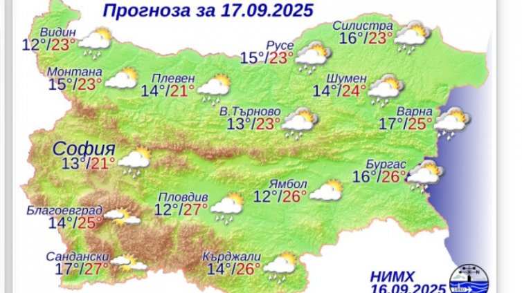 Какво време ни очаква в сряда?