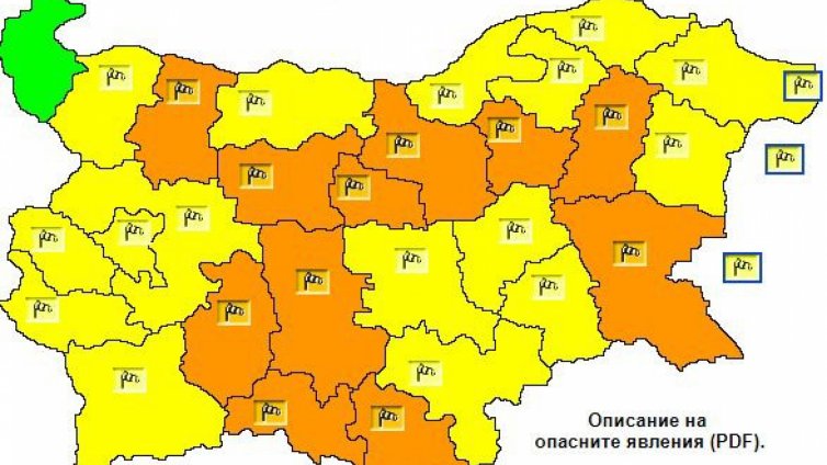 Обявиха жълт код за Варна, връхлита бурен вятър