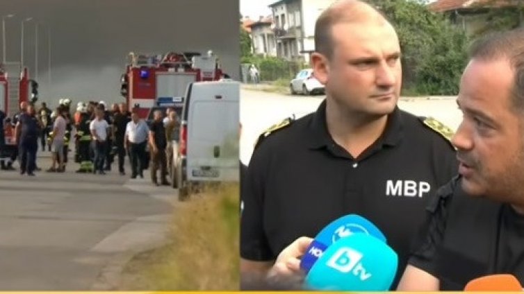 Има загинал при пожара в склада за фойерверки в Елин Пелин