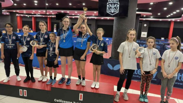 Ясни са шампионите по тенис на маса за V-VII клас в Общинските ученически игри във Варна