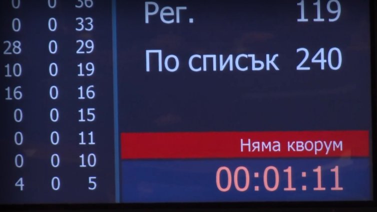 Втори ден: Депутатите не събраха кворум да започнат работа