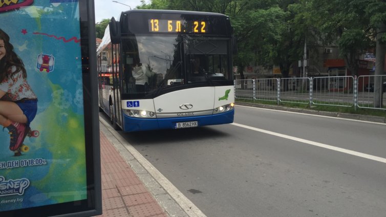 Променят маршрута на автобус №13 във Варна