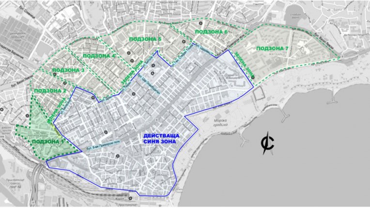 От днес влиза в сила зелената зона във Варна 