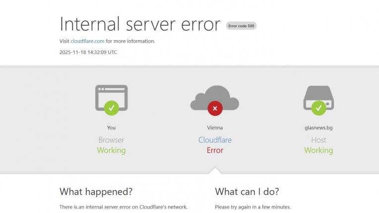 Милиони сайтове са недостъпни заради глобален срив в Cloudflare